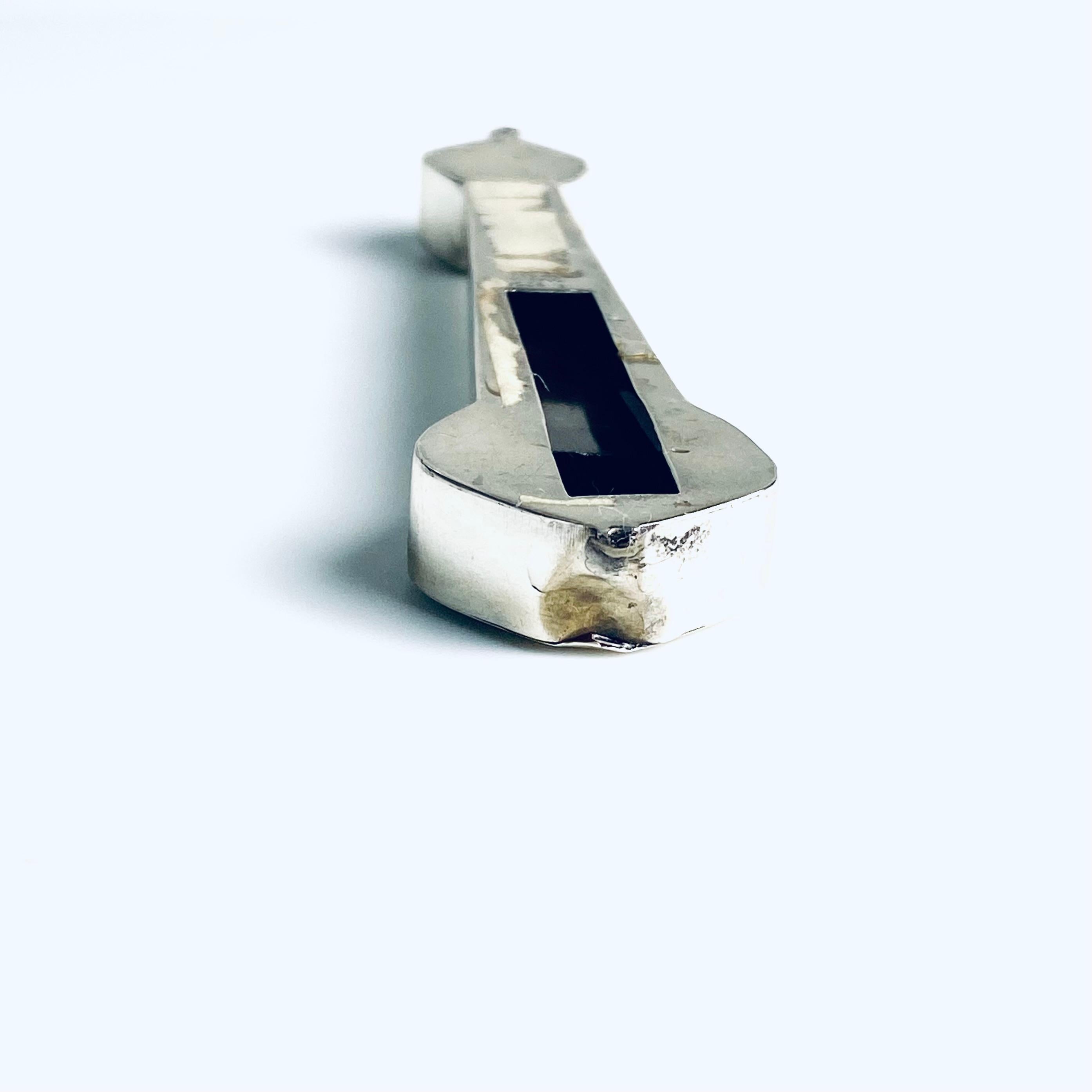 Women's or Men's Sterling Silver Israeli Mezuzah Stamped “ST .925 Made in Israel” For Sale