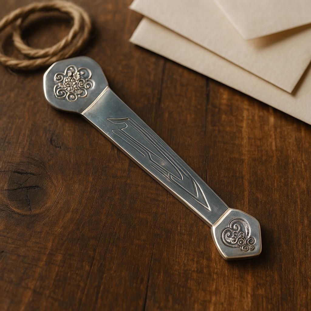 Sterling Silver Israeli Mezuzah Stamped “ST .925 Made in Israel” In Good Condition For Sale In New York, NY