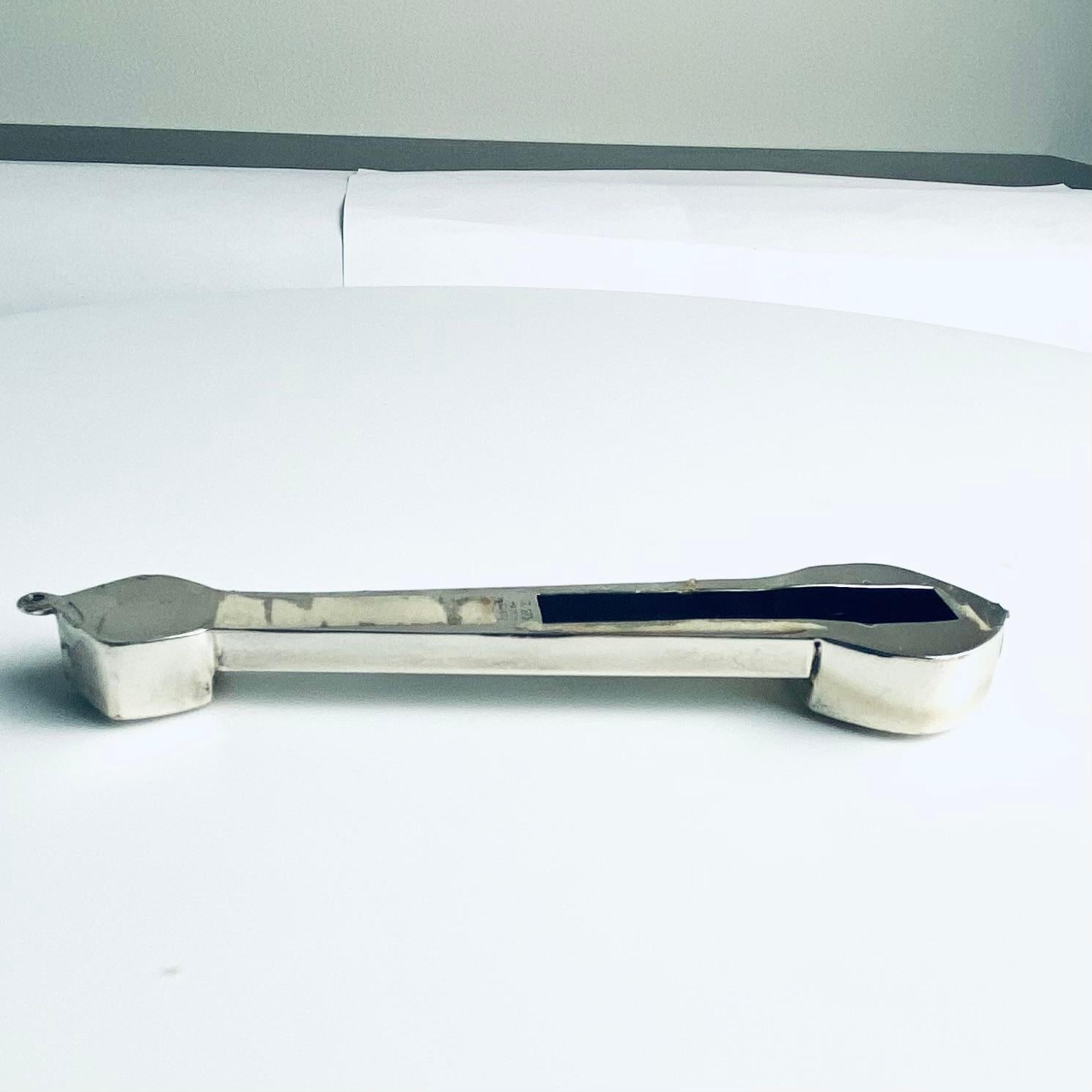 Sterling Silver Israeli Mezuzah Stamped “ST .925 Made in Israel” For Sale 4