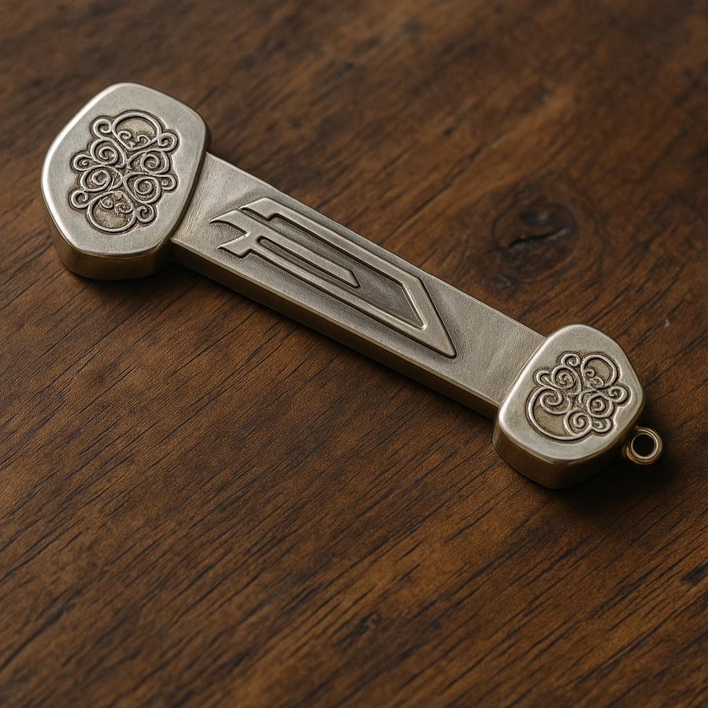 Sterling Silver Israeli Mezuzah Stamped “ST .925 Made in Israel” For Sale 2