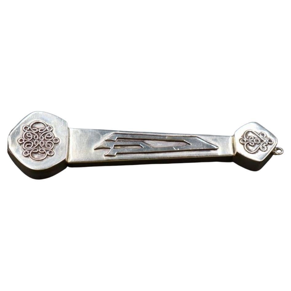 Sterling Silver Israeli Mezuzah Stamped “ST .925 Made in Israel”