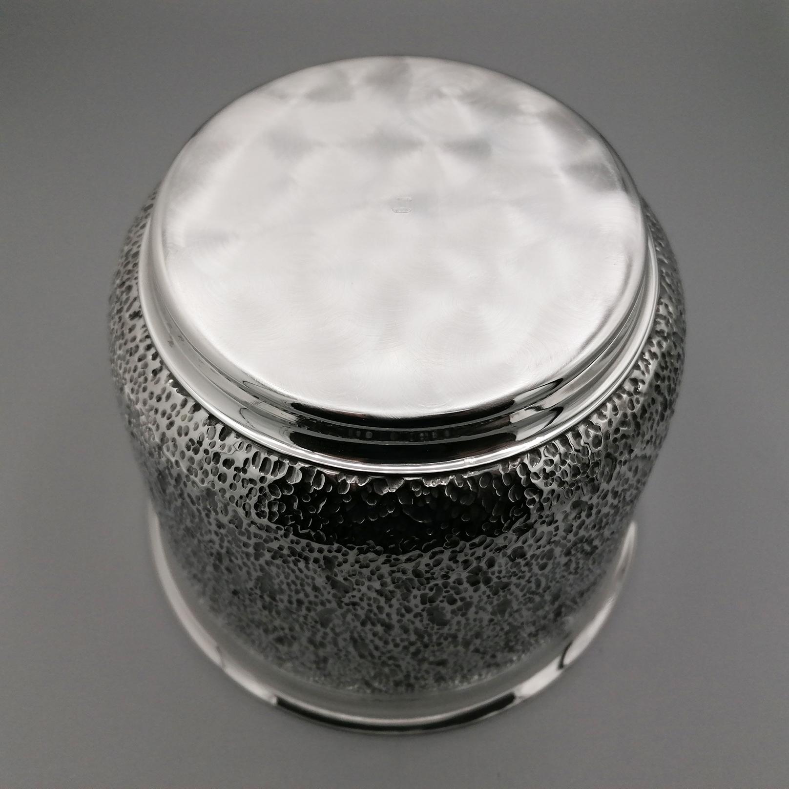 Sterling Silver Italian  - Cachepot Vase Holder For Sale 6