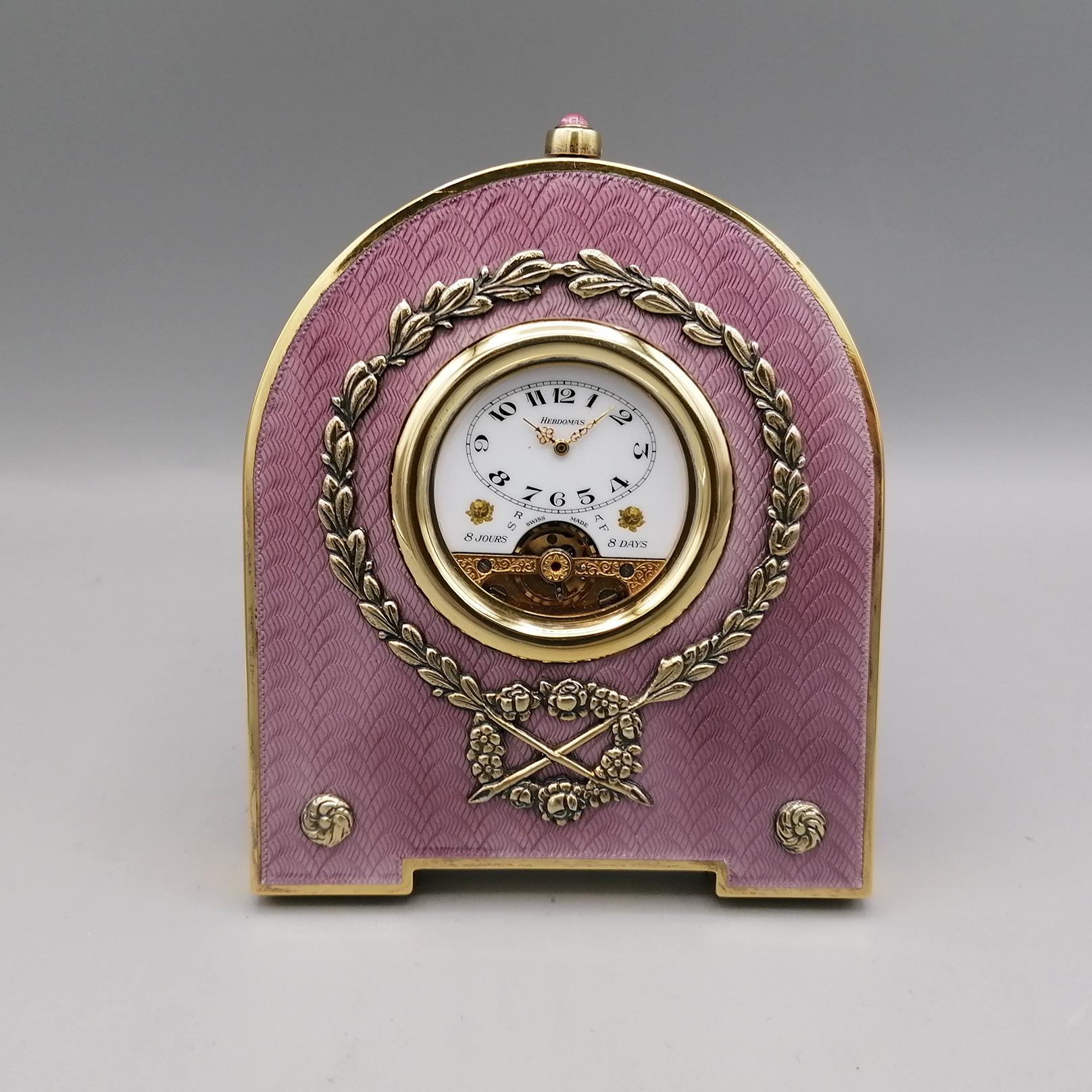Table clock shaped empire style 