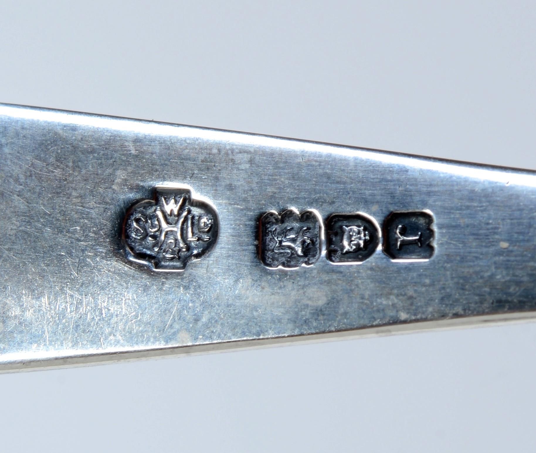 Pot à confiture ou à moutarde en argent sterling avec revêtement en cobalt d'origine par Savory, 1828/29 en vente 8