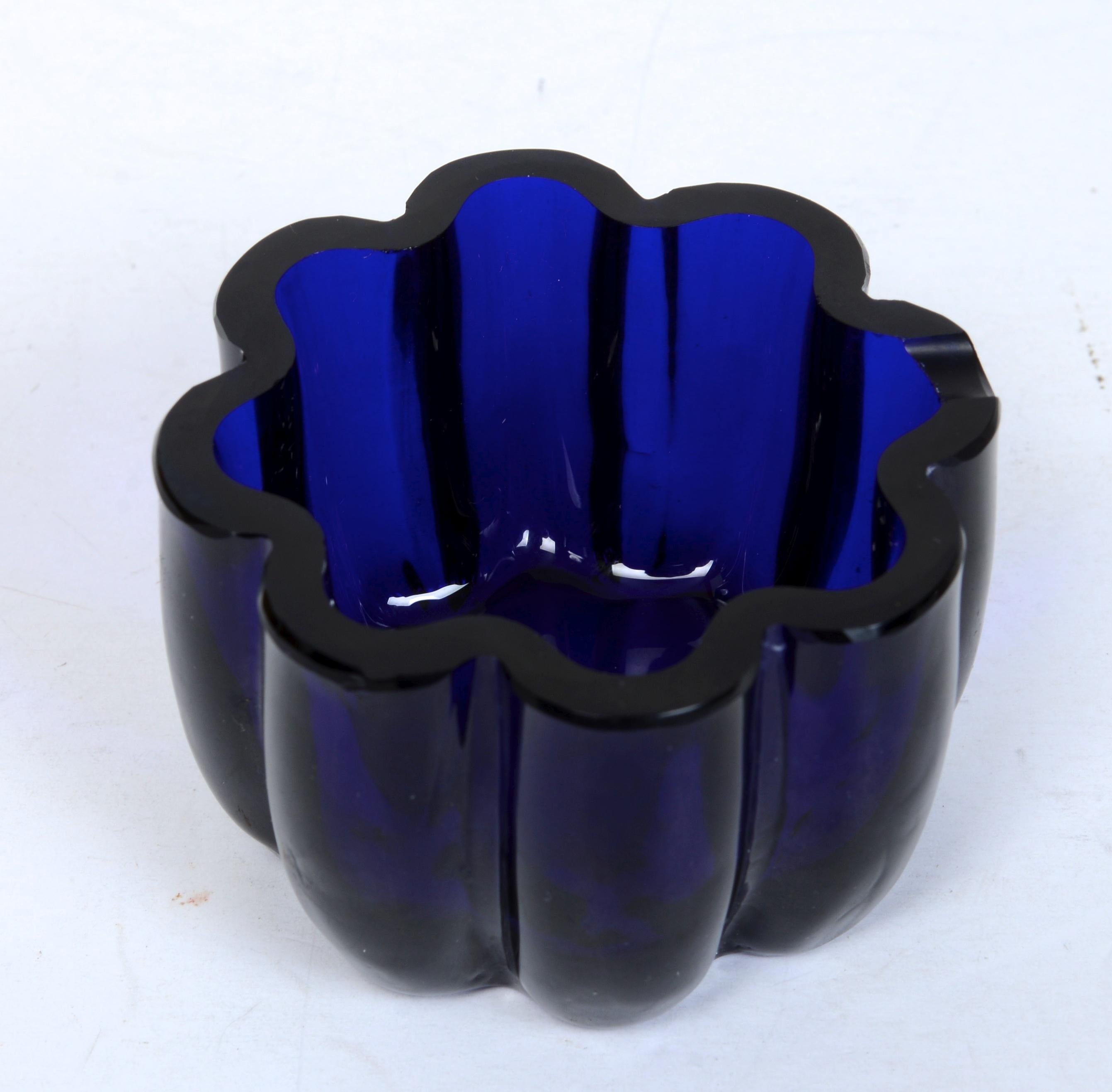 Pot à confiture ou à moutarde en argent sterling avec revêtement en cobalt d'origine par Savory, 1828/29 en vente 2