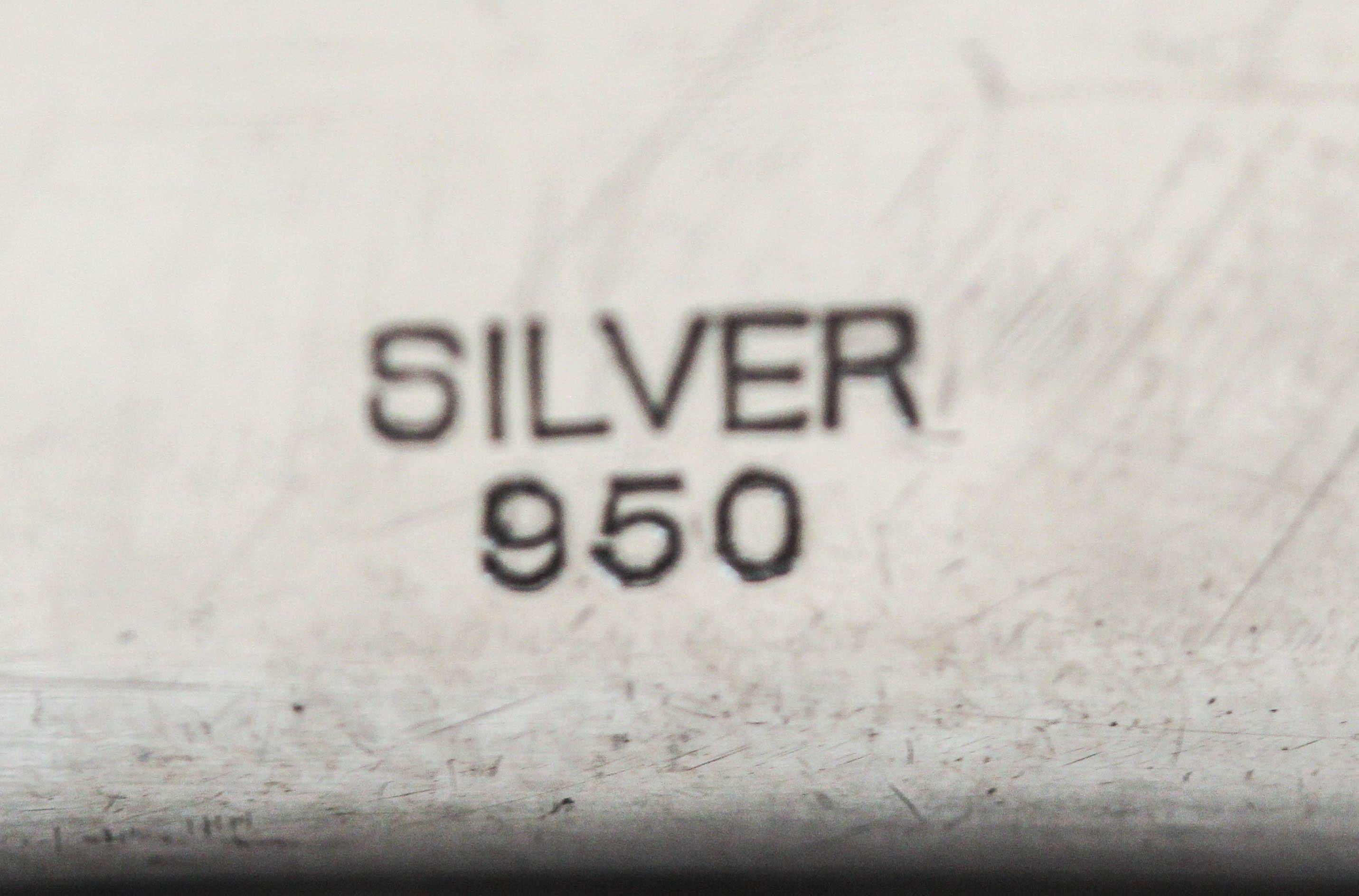 Early 20th Century Sterling Silver Japan Flask