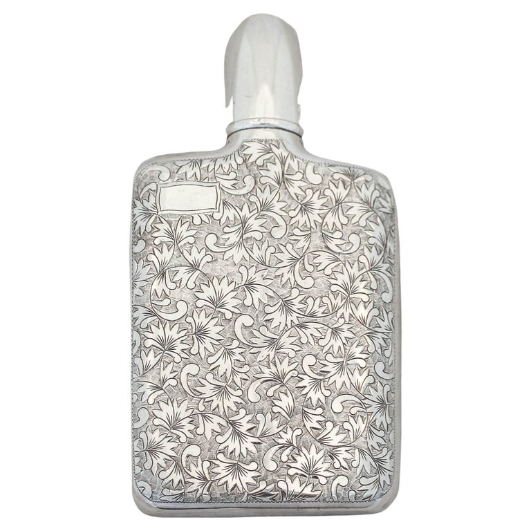 Sterling Silver Japan Flask at 1stDibs