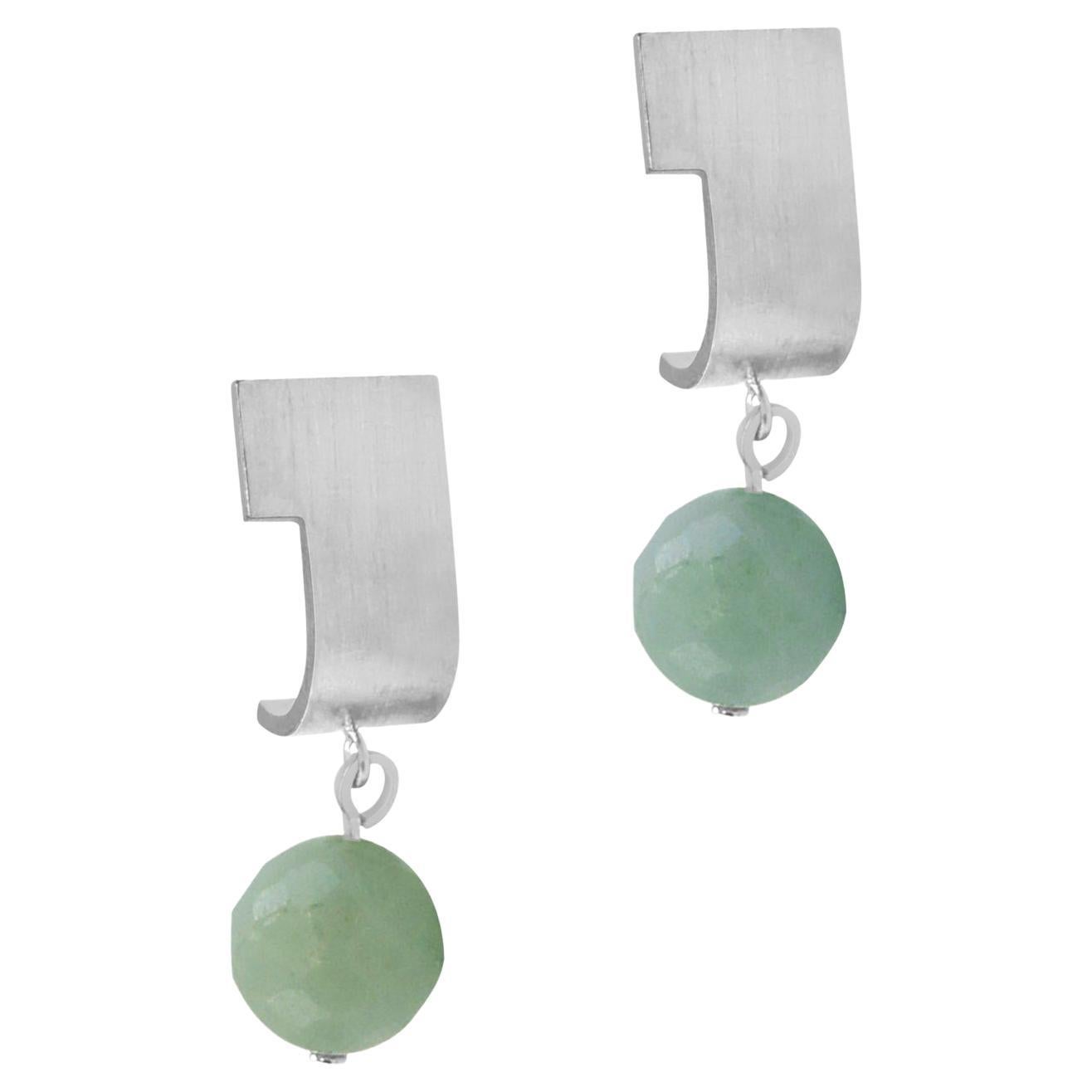 Sterling Silver Jasper wide swing Earrings