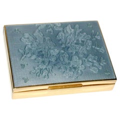 Sterling Silver Jewel Box Fire Enameled Guilloché Hand Engraved Salimbeni