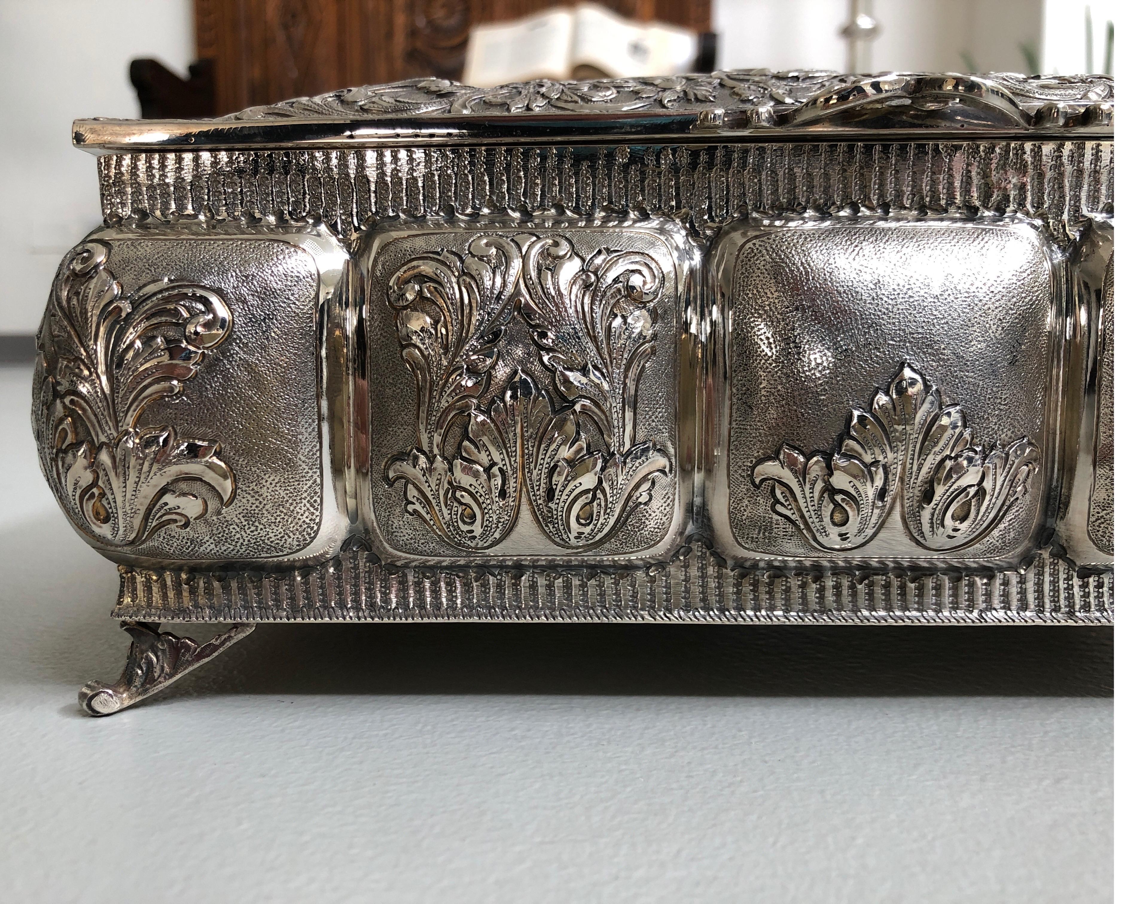silver jewlery box