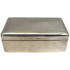 Antique Sterling Silver Jewelry Box by Mappin 
Webb