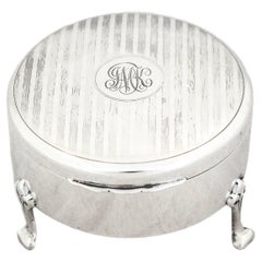 Antique Sterling Silver Jewelry Box