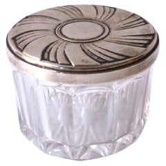 Sterling Silver Jewelry Box with Vanity Mirror by Towle