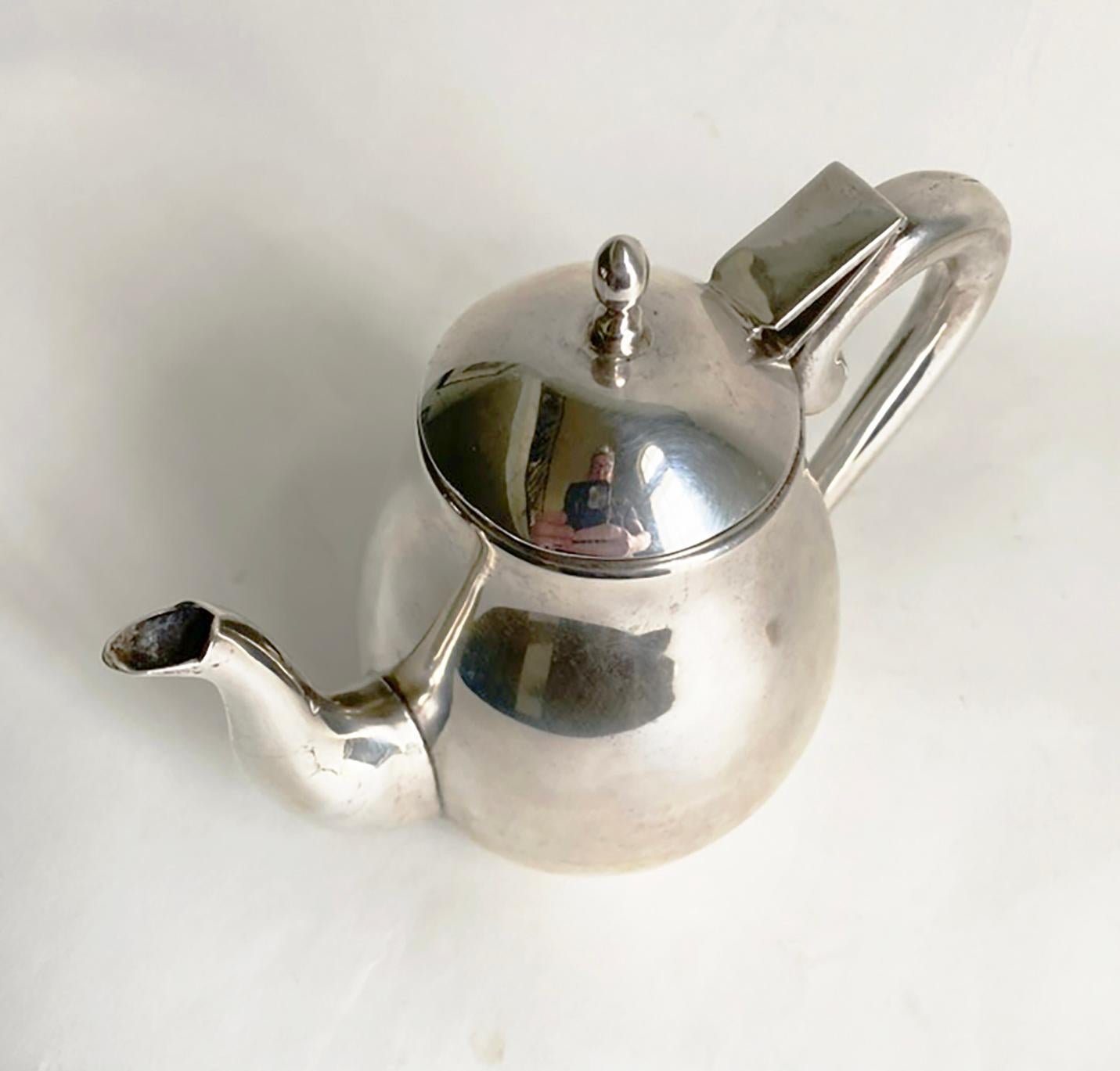Sterling Silber JLR Juventino Lopez Reyes Mexiko Teekanne Krug (Moderne der Mitte des Jahrhunderts) im Angebot