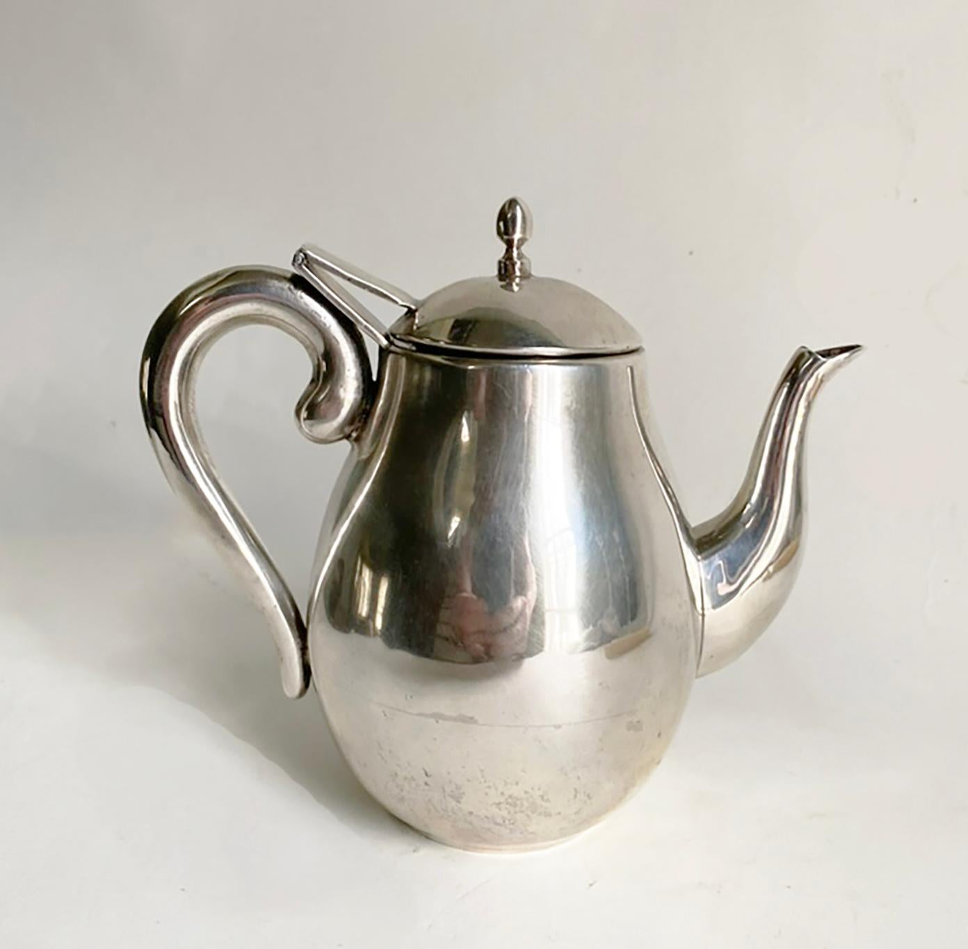 Sterling Silber JLR Juventino Lopez Reyes Mexiko Teekanne Krug im Zustand „Gut“ im Angebot in Minneapolis, MN