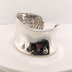 Bracelet manchette en bambou John Hardy en argent sterling