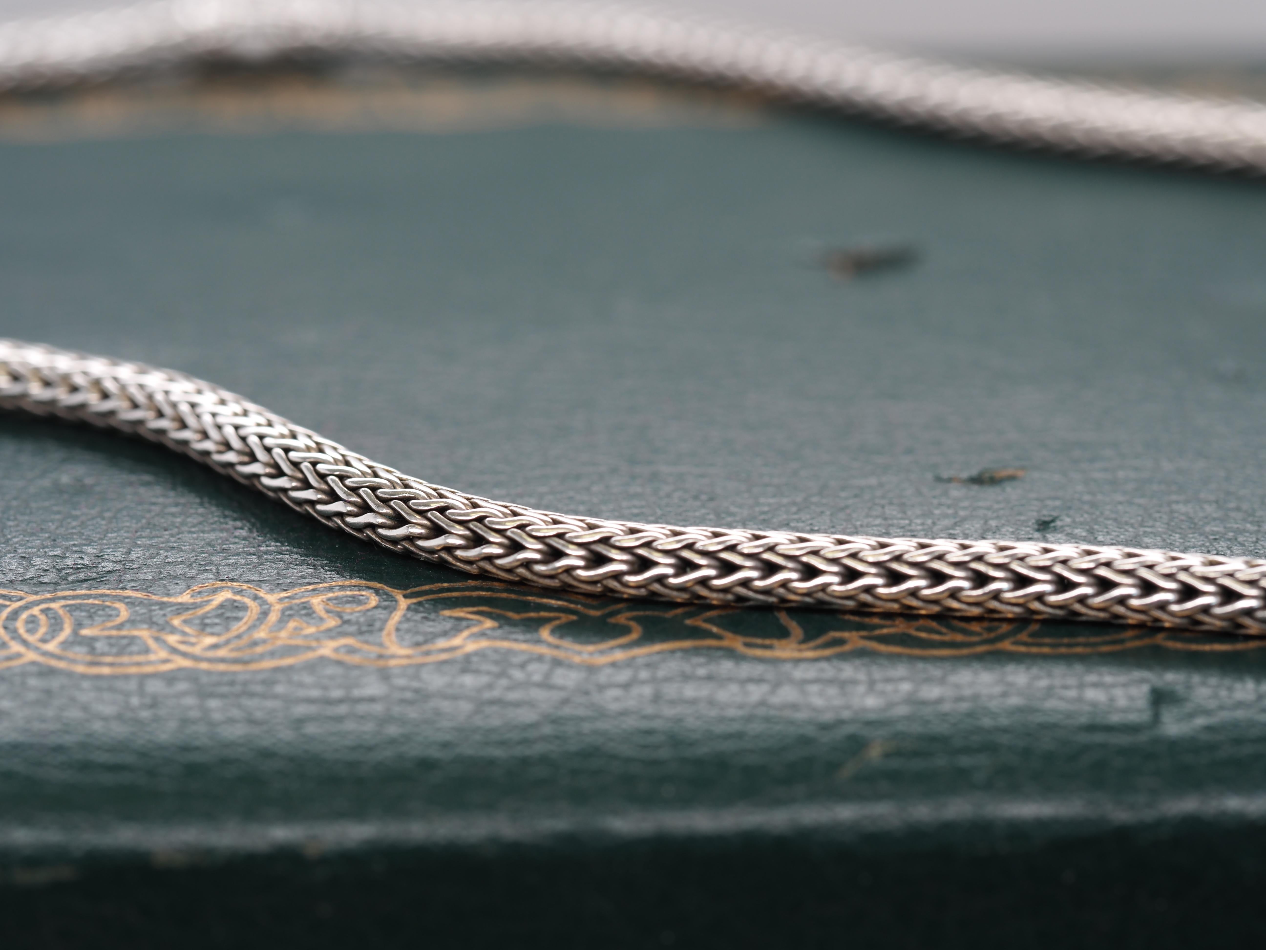 Contemporary Sterling Silver John Hardy Choker Necklace