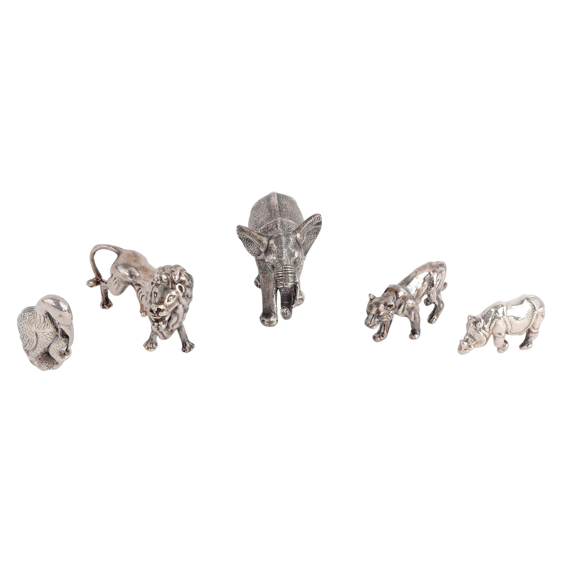 Sterling Silver Jungle Animals
