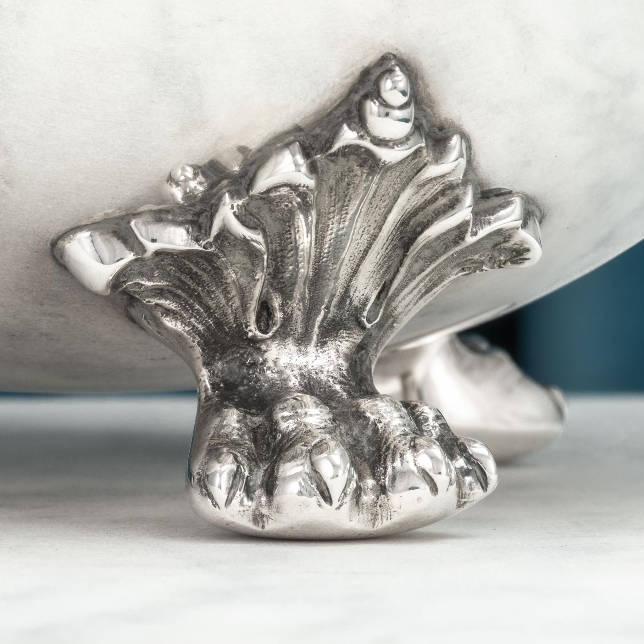Sterling Silver 'Kettle Drum' Ice Cube Bucket, Hallmarked, London 1933 5