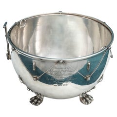 Sterling Silver 'Kettle Drum' Ice Cube Bucket, Hallmarked, London 1933