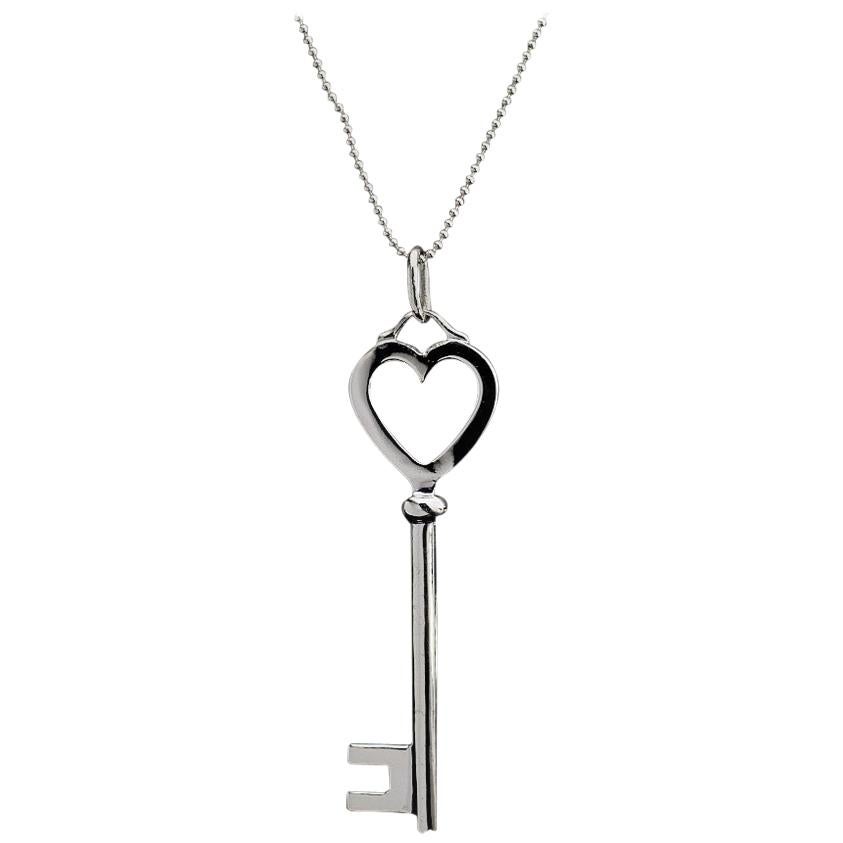 Sterling Silver Key Pendant For Sale