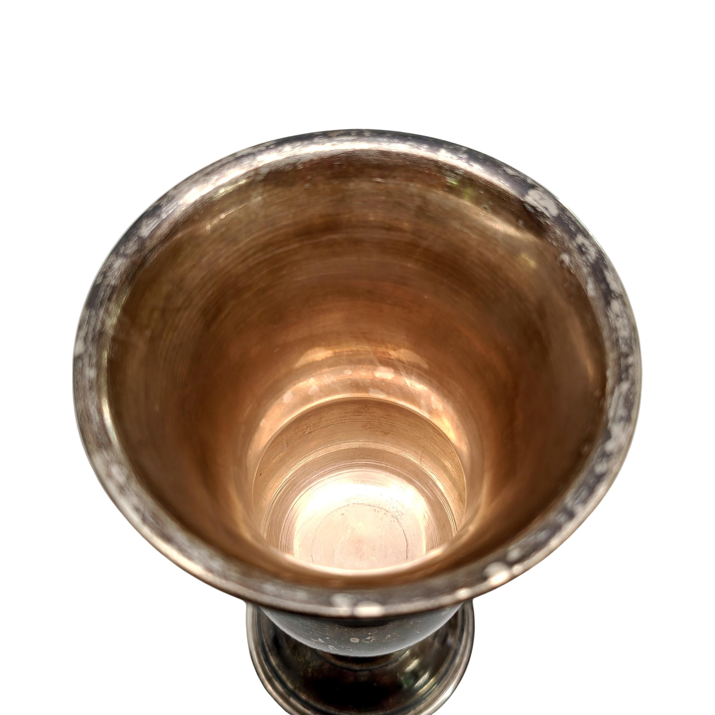 Kiddush-Tasse/Kochkelch aus Sterlingsilber mit Monogramm 4