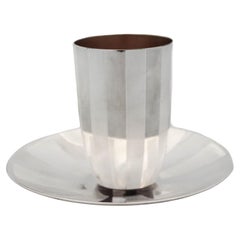 Sterling Silver Kiddush Cup & Plate