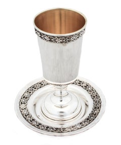 Sterling Silver Kiddush Set