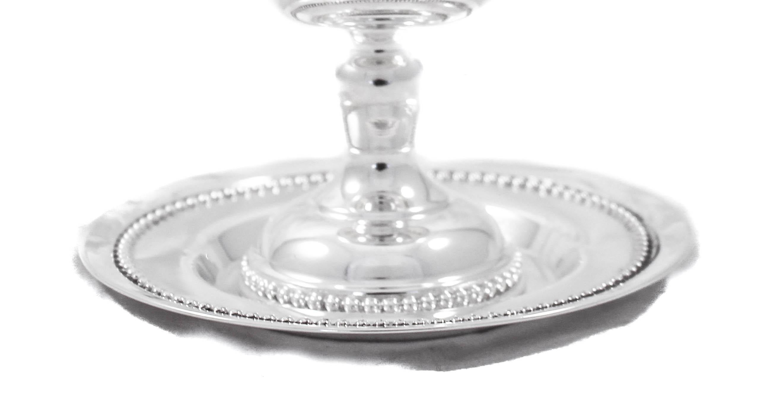 Sterling Silver Kiddush Set In New Condition For Sale In Brooklyn, NY