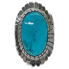 Sterling Silver Kingman Turquoise Ring