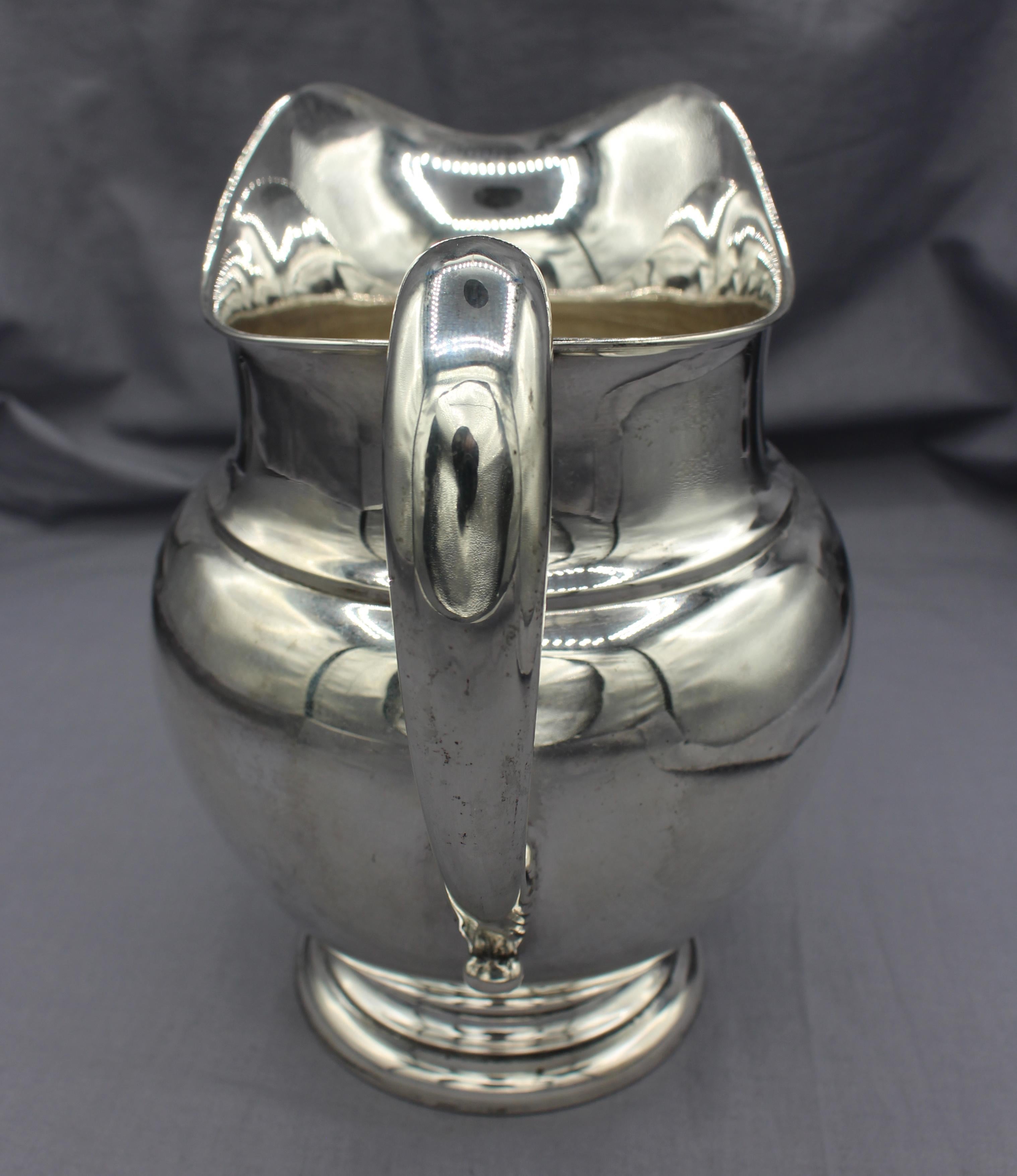 American Sterling Silver Kingston Pattern Water Pitcher by Wallace, c.1950s