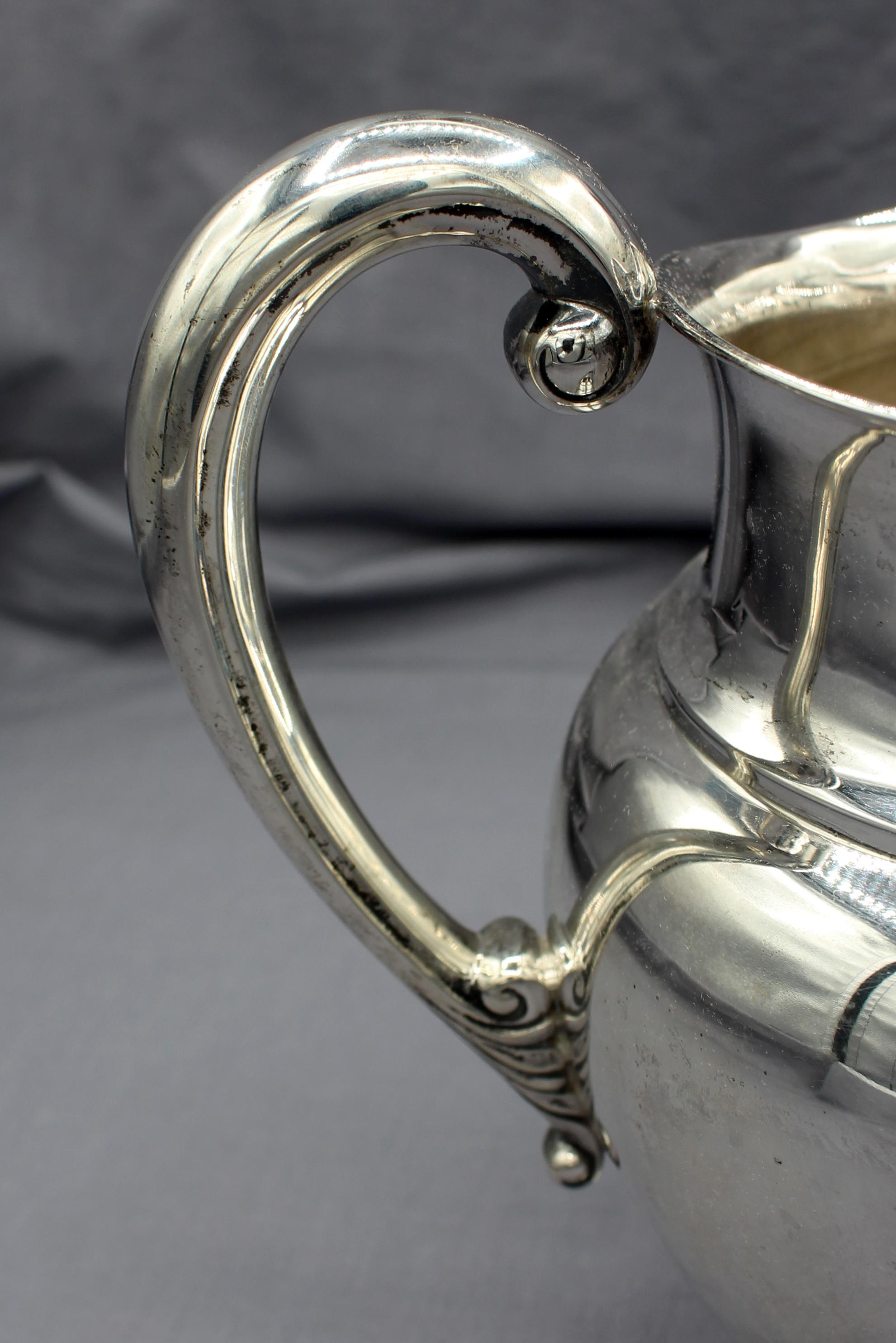 20th Century Sterling Silver Kingston Pattern Water Pitcher by Wallace, c.1950s For Sale