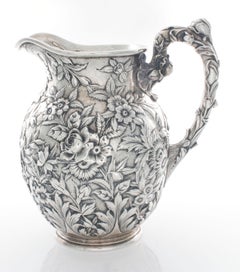 Sterling Silver Kirk and Sons Repousse Pitcher