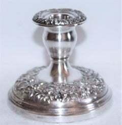 Sterling Silver Kirk & Sons Repousse Candleholders and Bowl