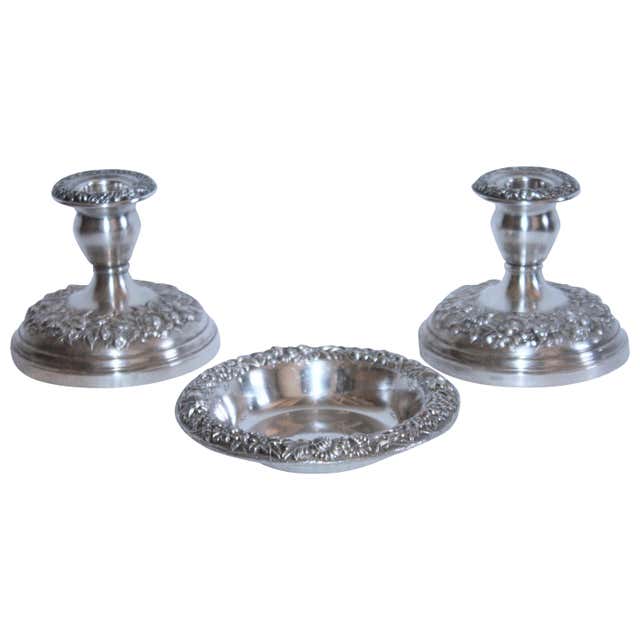 Sterling Silver Kirk Repose Serving Pieces / 7 Pieces For Sale at ...