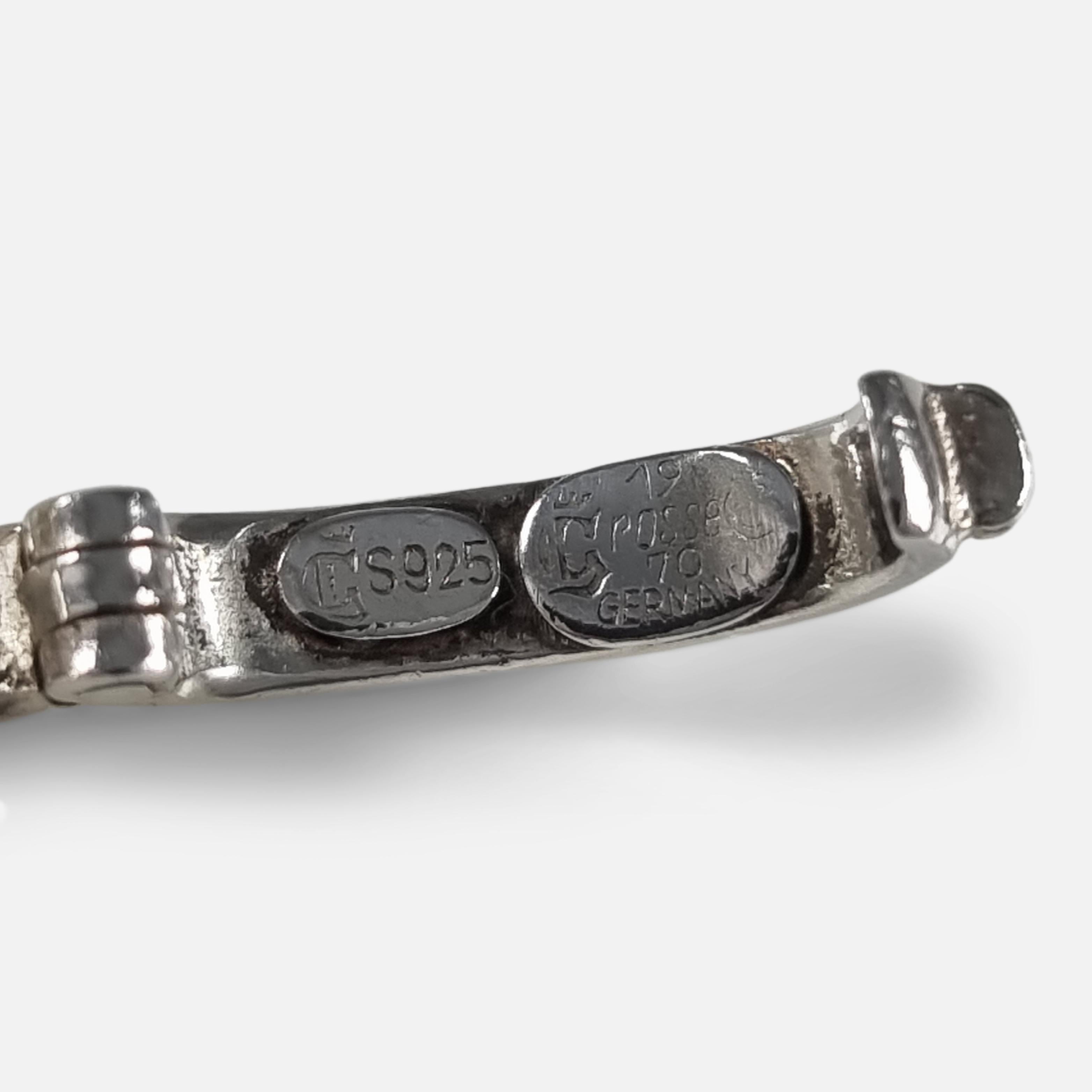 Sterling Silver Knot Link Bracelet, by Grossé, 1971 For Sale 8