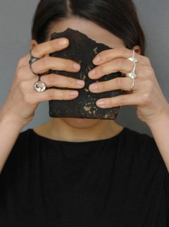 Sterlingsilber-Doppelring mit Schnabel