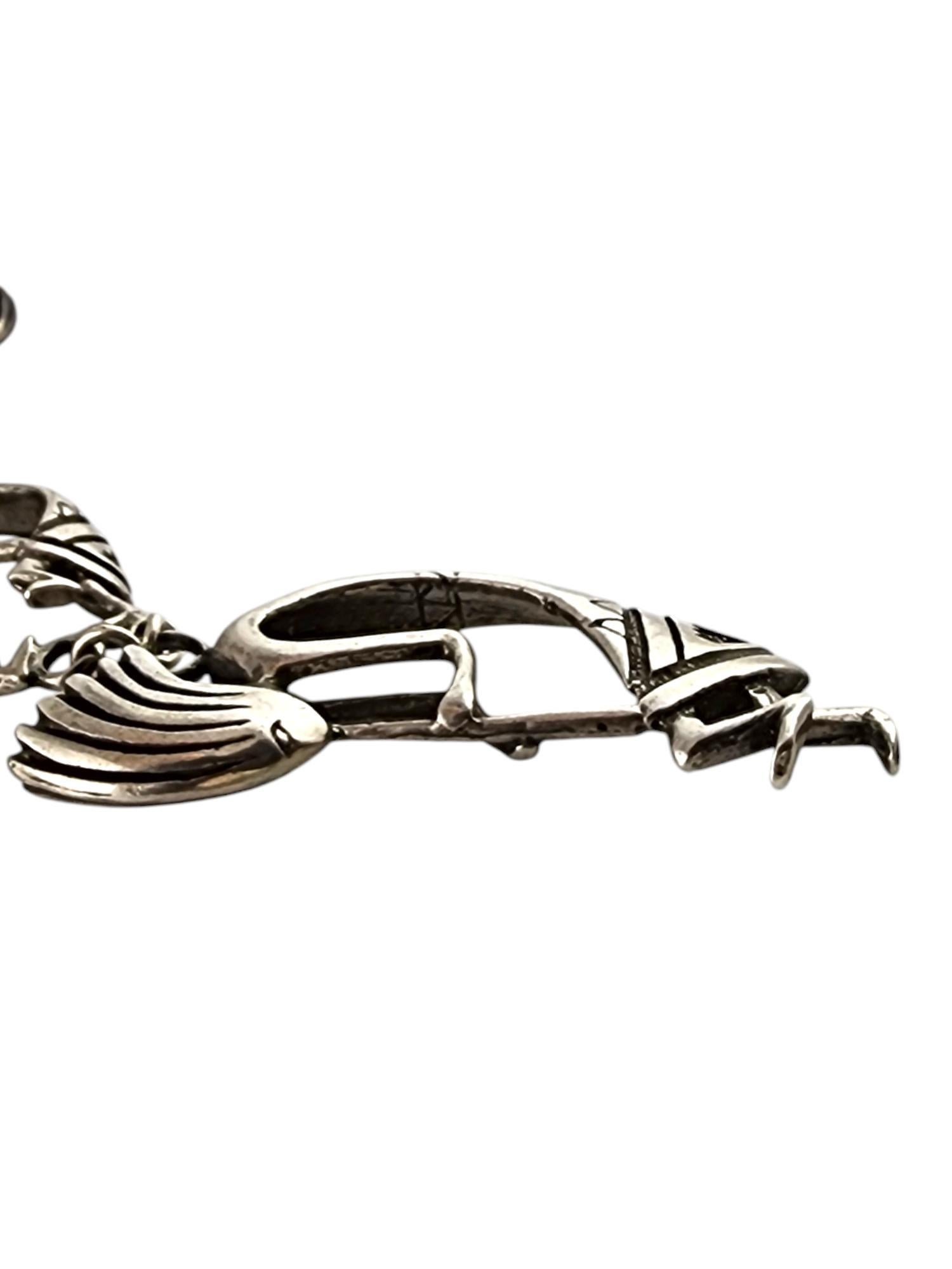 Sterling Silver Kokopelli Fertility Diety Necklace #20080 For Sale 1