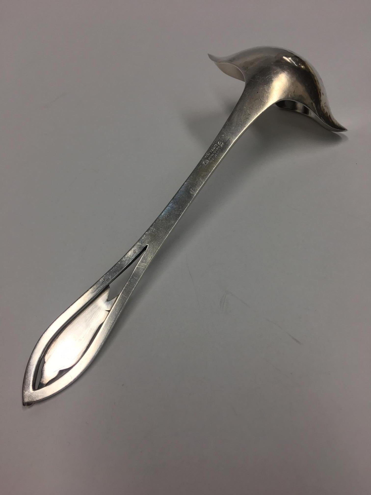 Post-Modern Iconic Carl Poul Petersen Sterling Silver Ladle 