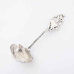 Sterling Silver Ladle in Norwegian Blue Bell Pattern signed Thorvald Marthinsen