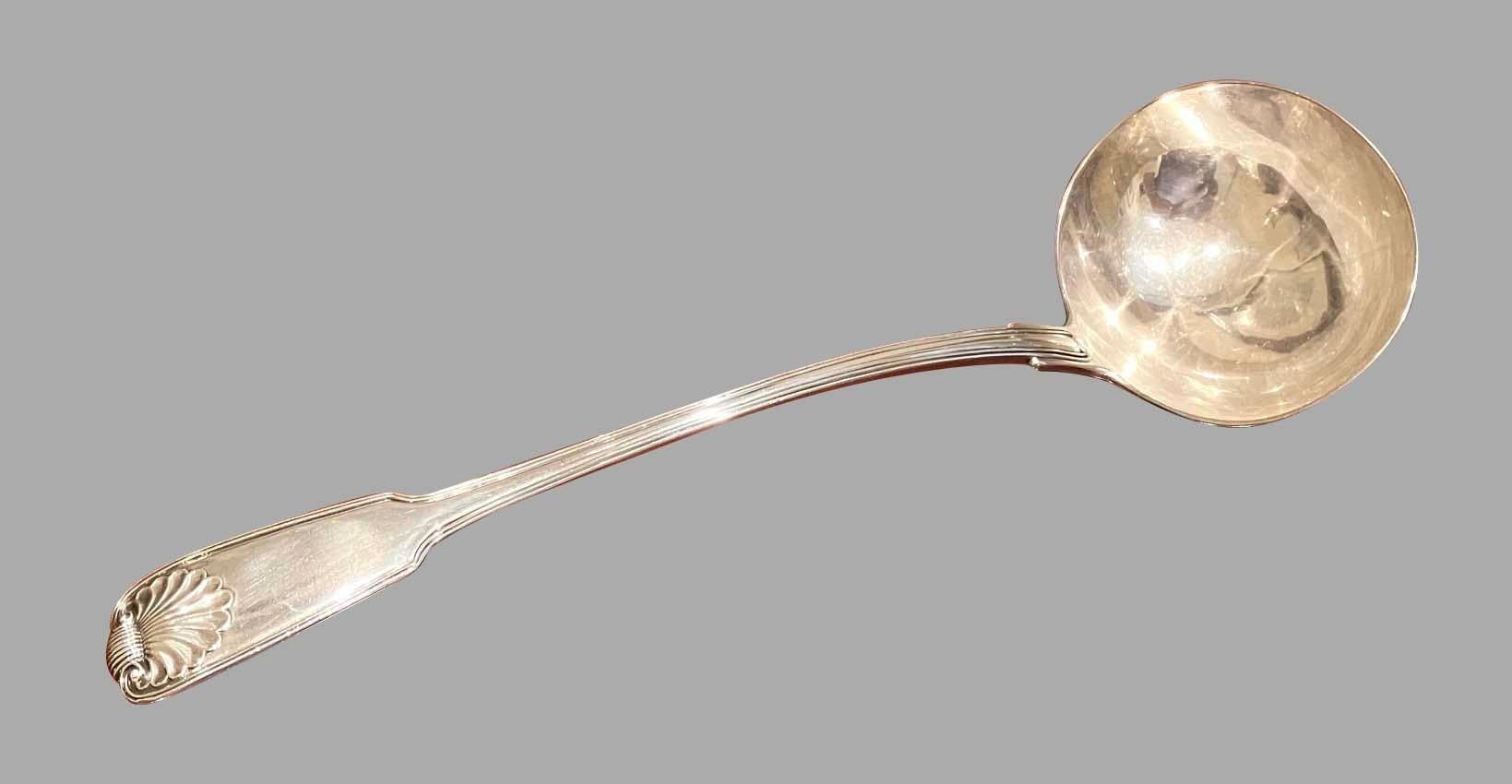 Georgian Sterling Silver Ladle Made by English Silversmith Paul Storr (1771-1844)  For Sale