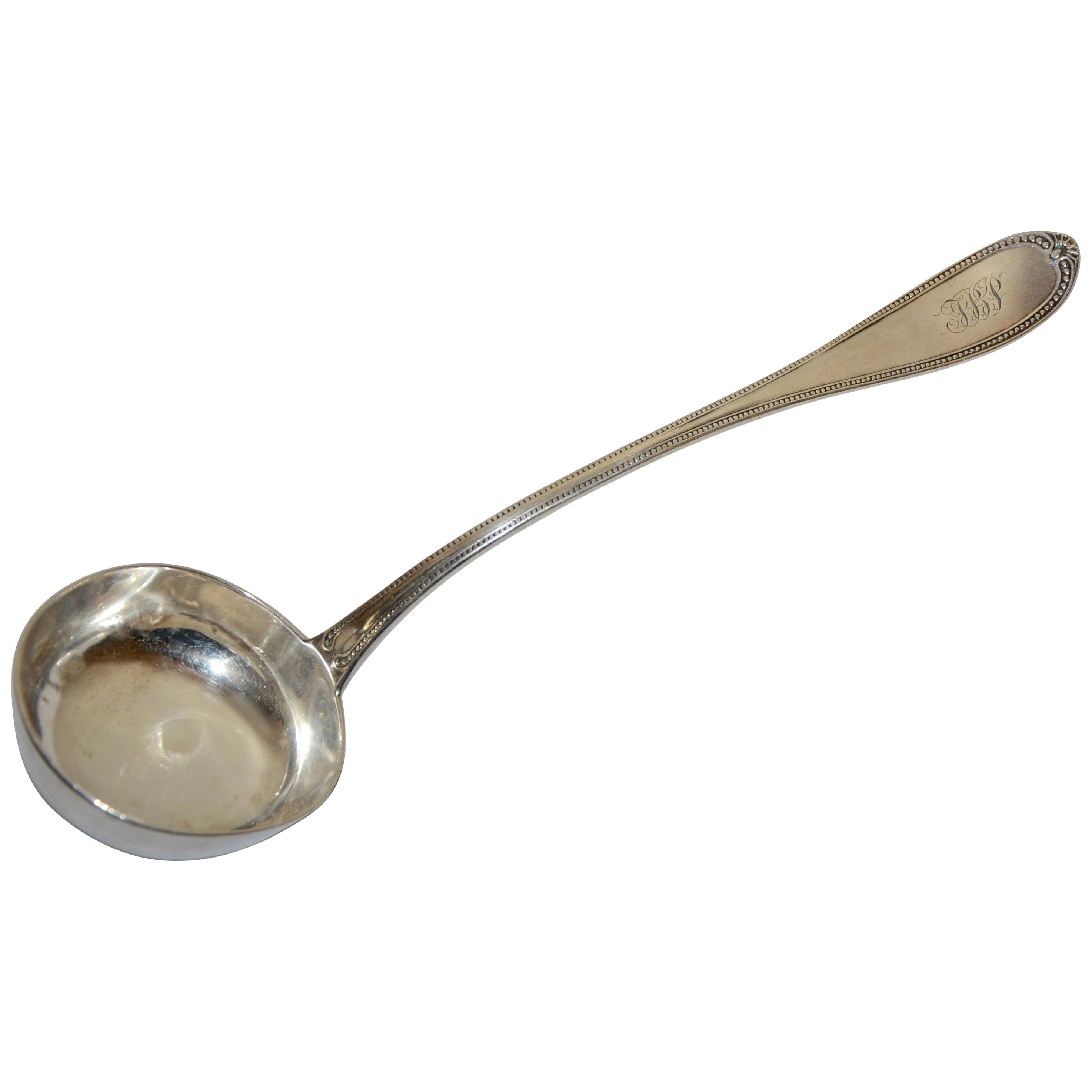 Sterling Silver Ladle New Orleans Hyde Goodrich, Mid-19th Century For Sale