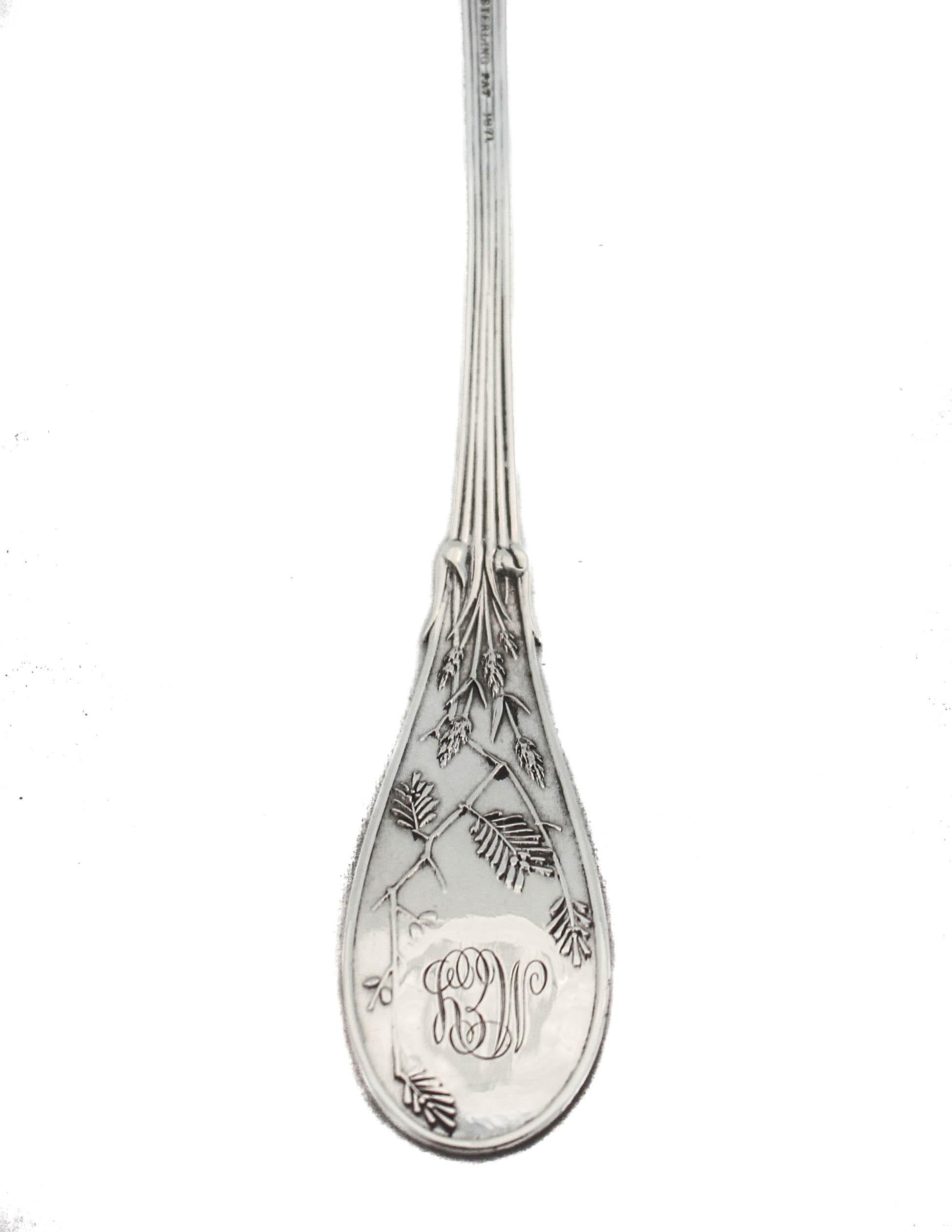 Sterling Silver Ladle Tiffany “Audubon” In Excellent Condition In Brooklyn, NY