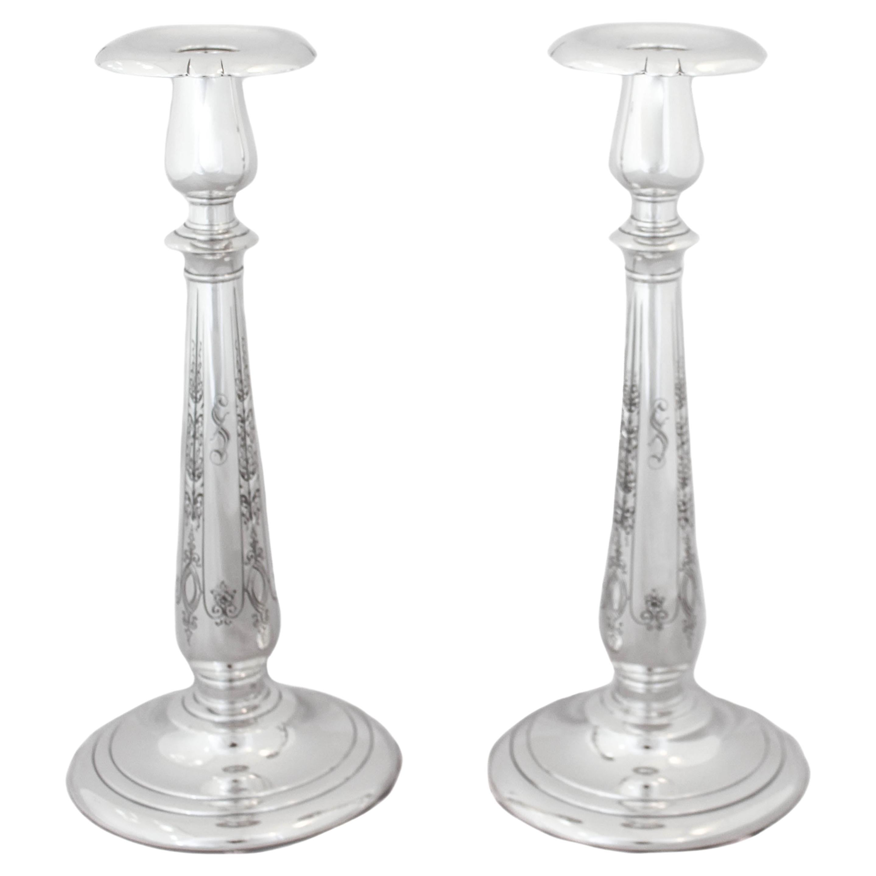 Sterling Silver “Lady Diana” Candlesticks