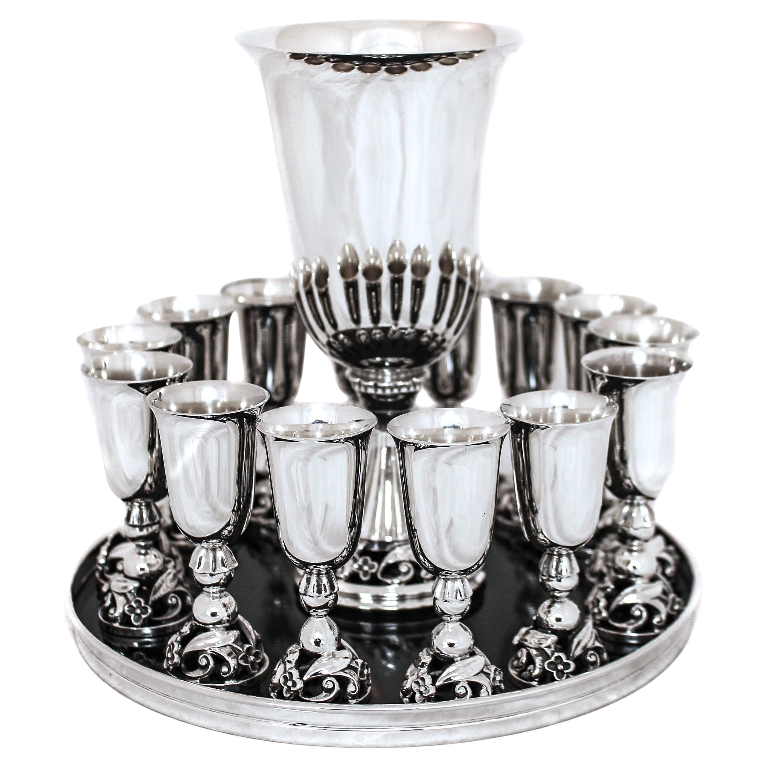 Juego de licor LaPaglia de plata de ley