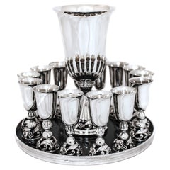 Juego de licor LaPaglia de plata de ley