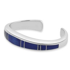 Sterling Silver Lapis Cuff Bracelet