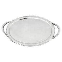 Sterling Silver Large Art Deco Tray