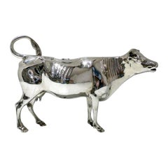 Sterling Silver Large Cow Cream Jug Import Maker Israel Segalov