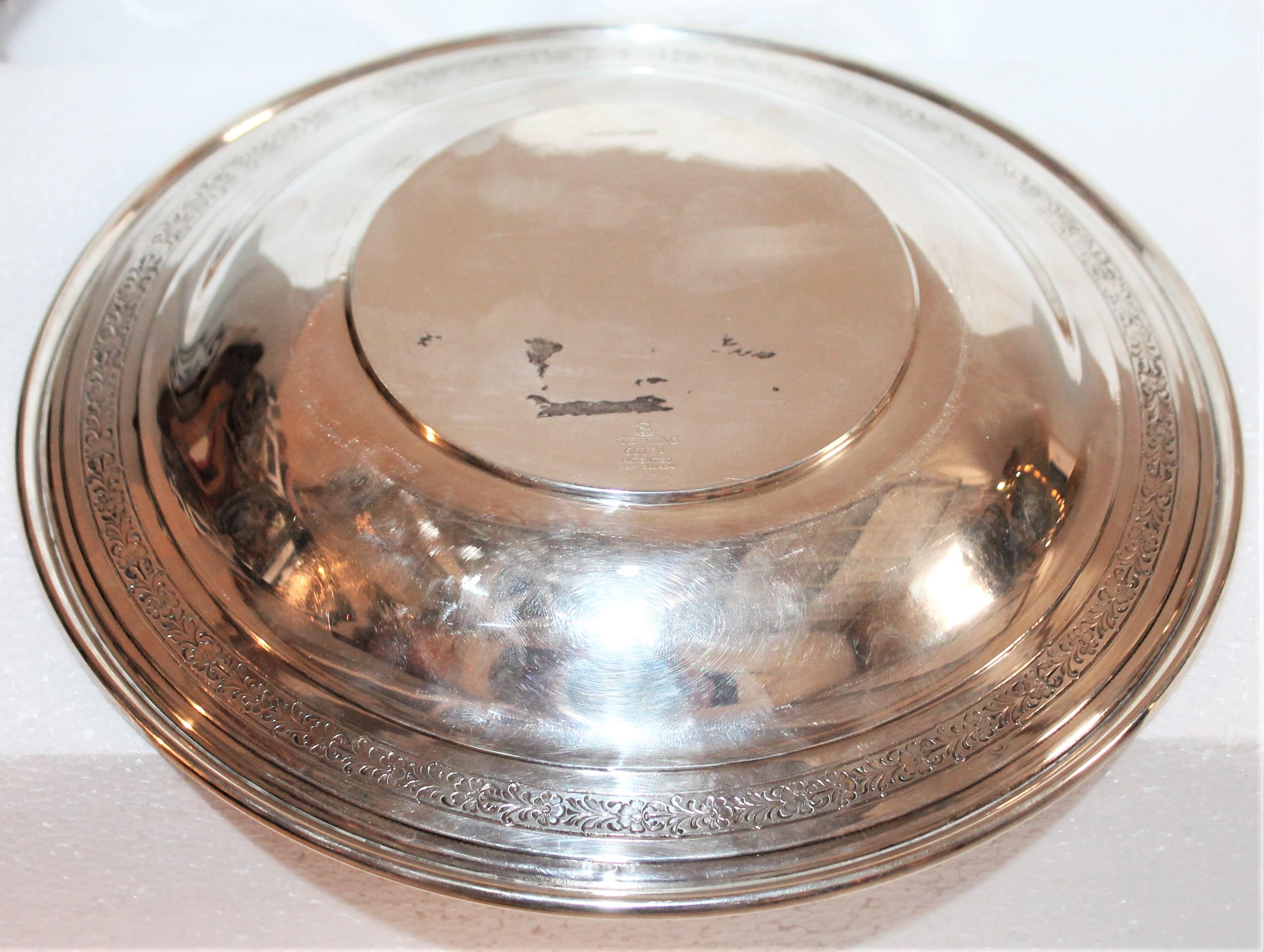 Cuencos grandes de plata de ley / 2 Hecho a mano en venta